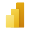 Microsoft Power BI logo representing business intelligence and data analytics services